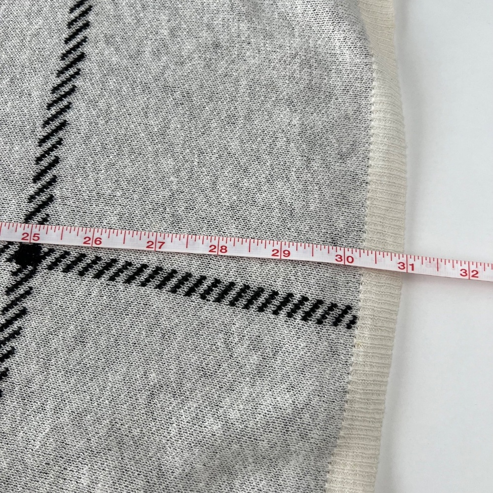 Apt. 9 Cream Plaid Scoop Neck Sweater - Picture 6 of 6
